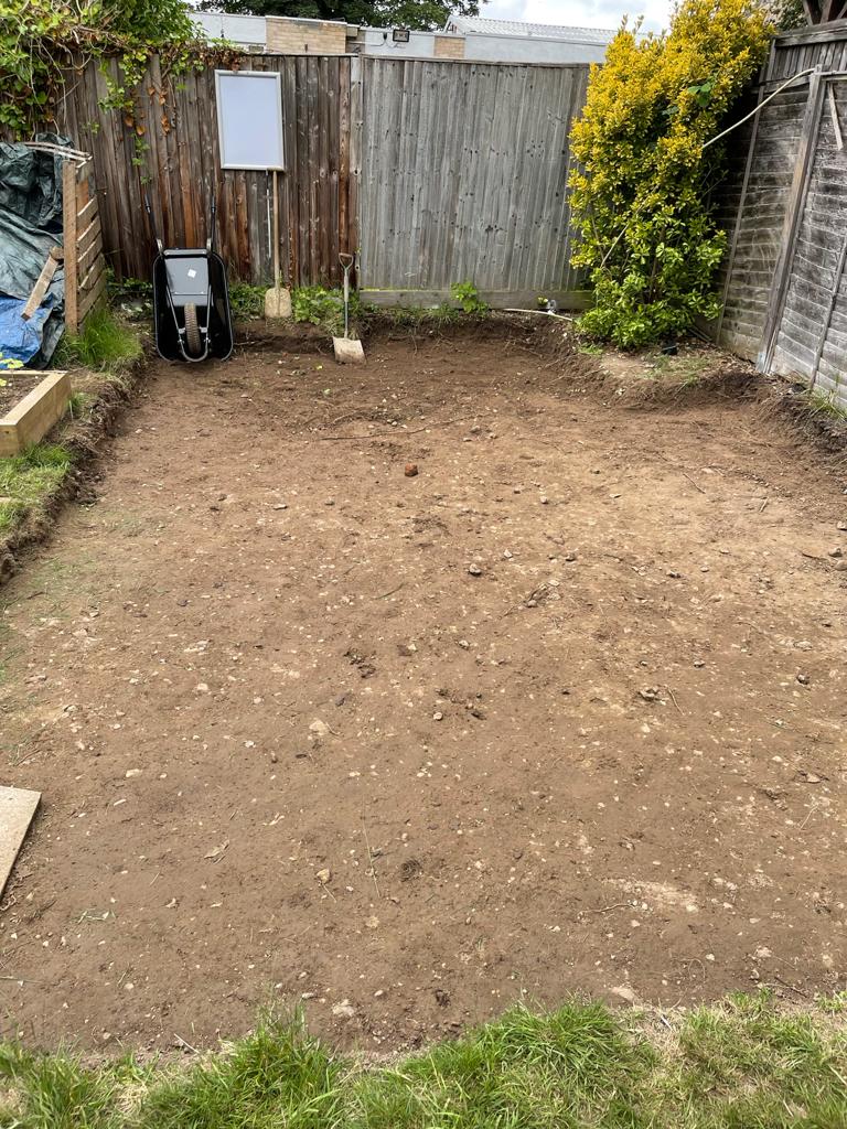 We needed to dig more than we thought so didn't get to laying the aggregate but it is ready to roll!