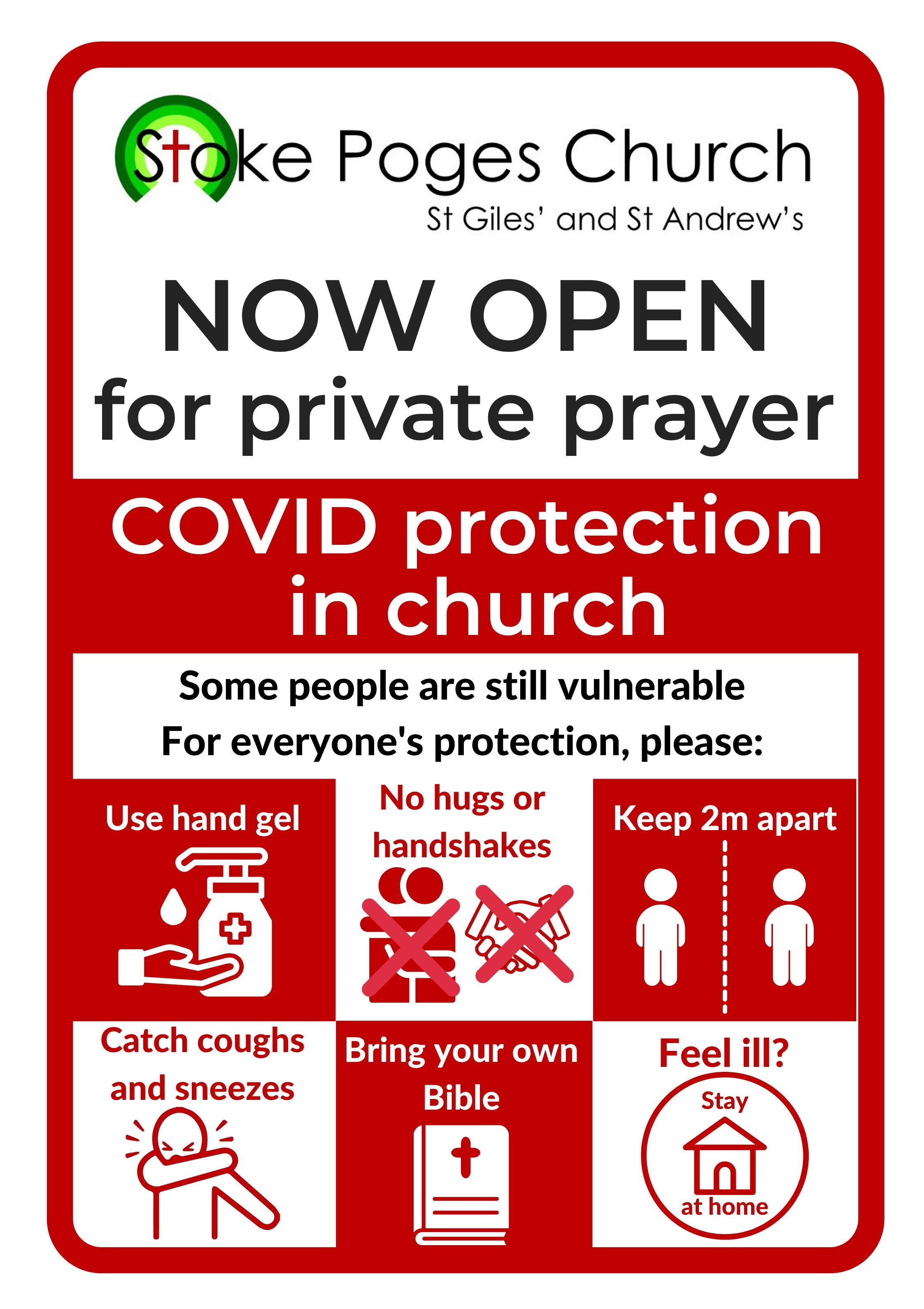 A1 COVID protection in church